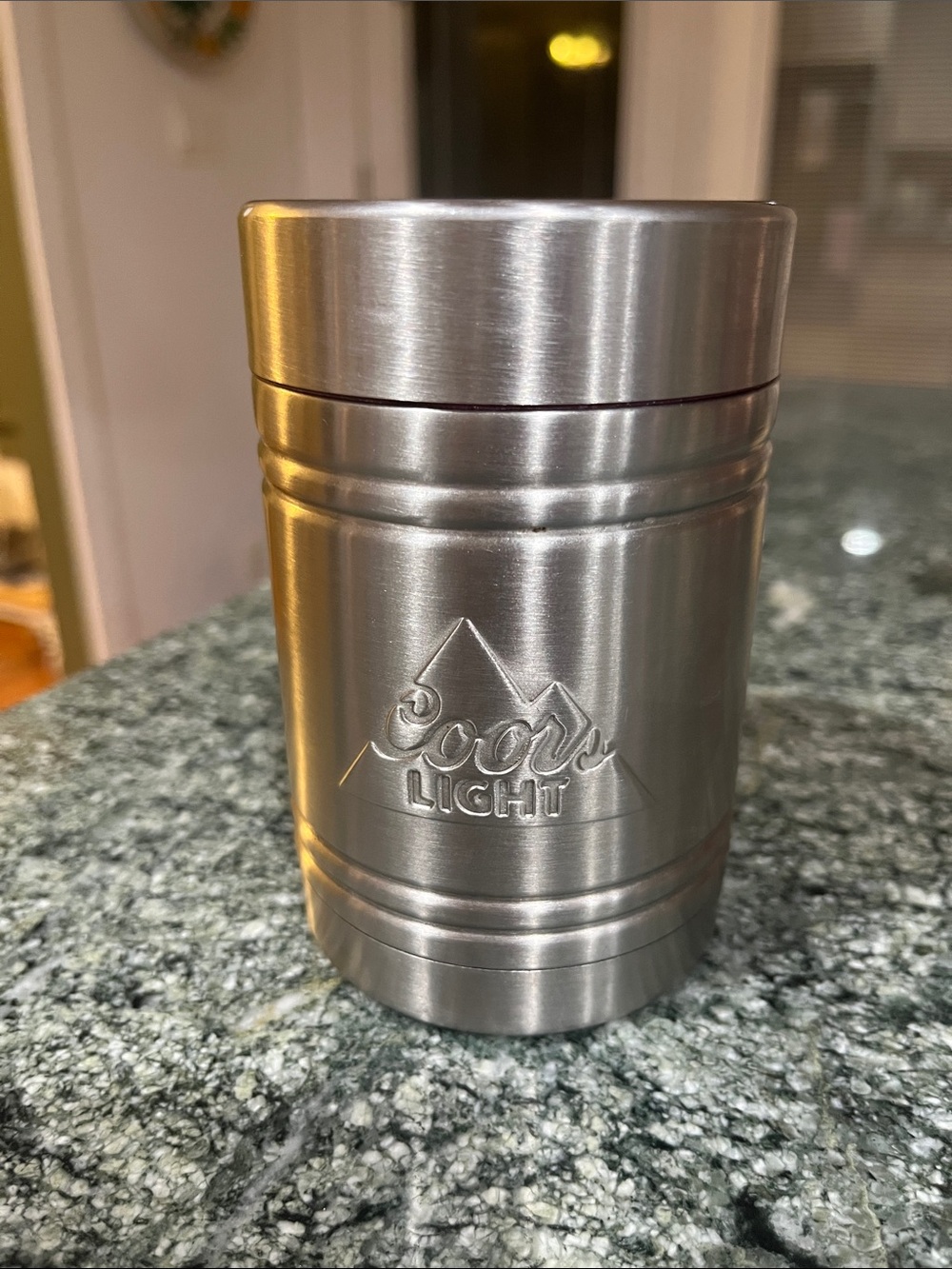 Silver Jeans Stainless Steel Branded Can Cooler - Silver